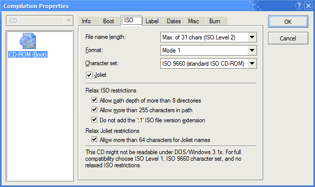ISO Tab
